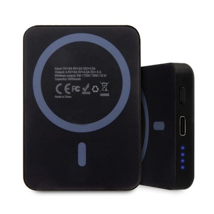 BMW M Collection MagSafe 15W 3000mAh Inductive Power Bank - Black