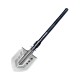 Wozinsky WSS-211 survival bushcraft shovel multifunctional knife breaker flint whistle harpoon 21 in 1 - gray