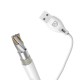 Dudao USB Type C 2.1A 1m white cable (L4T 1m white)
