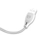Dudao USB Type C 2.1A 1m white cable (L4T 1m white)