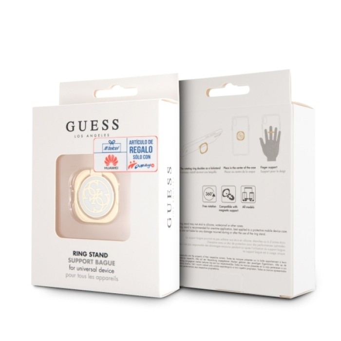Guess Ring stand GURSEQGWH gold and white /gold &amp;amp; white 4G