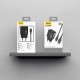 Dudao A23TEU 2.4A GaN USB-A Wall Charger with USB-A - USB-C Cable - Black