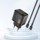 Dudao A28PEU PD 45W GaN 2xUSB Wall Charger - Black