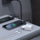 Dudao A27TCEU PD 30W GaN USB-A USB-C Wall Charger with USB-C Cable - White