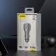 Dudao R4Ultra 120W Power Delivery Quick Charge LED Car Charger USB-A USB-C - Gray