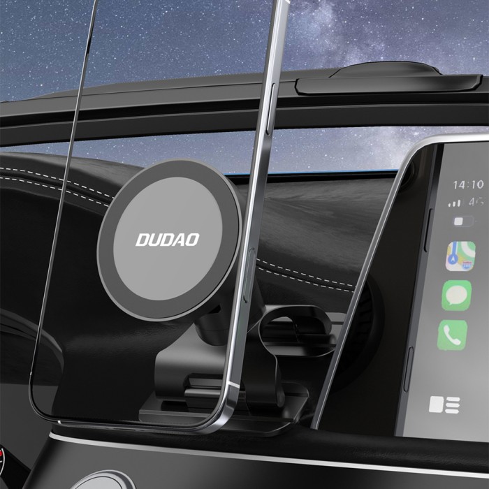 Dudao F25 MagSafe-compatible car mount for dashboard or windshield - black