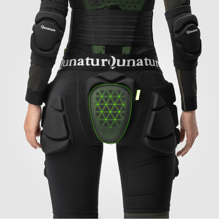 Qunature Ski Hip Protectors - Advanced XL Skis Snowboard Skates - Black