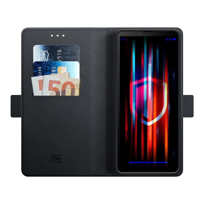3mk Wallet Case for Sony Xperia 10 V - Black