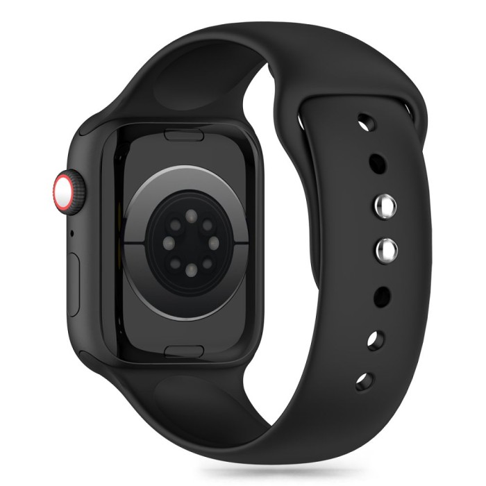 Tech-Protect Silicone Strap for Apple Watch 4 / 5 / 6 / 7 / 8 / 9 / SE (38 / 40 / 41 mm) - Black