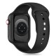Tech-Protect Silicone Strap for Apple Watch 4 / 5 / 6 / 7 / 8 / 9 / SE (38 / 40 / 41 mm) - Black