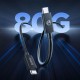 Orico USB4 Cable Compatible with Thunderbolt 5 80Gbps 240W USB-C to USB-C 1.5m - Black
