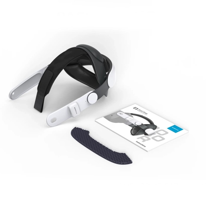 BoboVR E3 Head Strap for Meta Quest 3 and 3S - White and Black