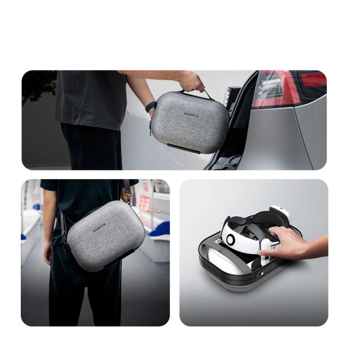 BoboVR C3 Carrying Case for Meta Quest 3 and 3S - Gray