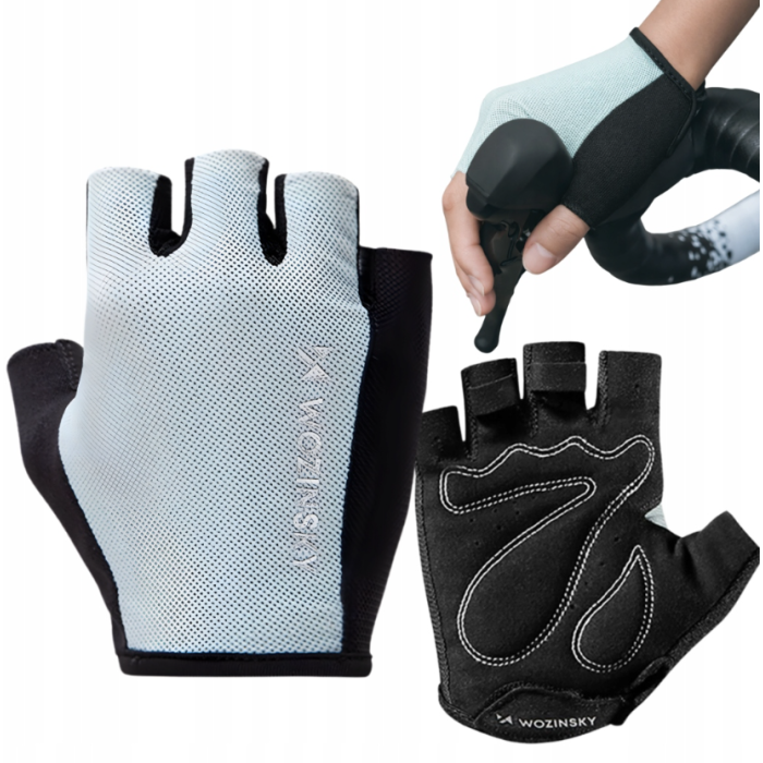 Wozinsky WRR-02XL cycling gloves size XL - gray