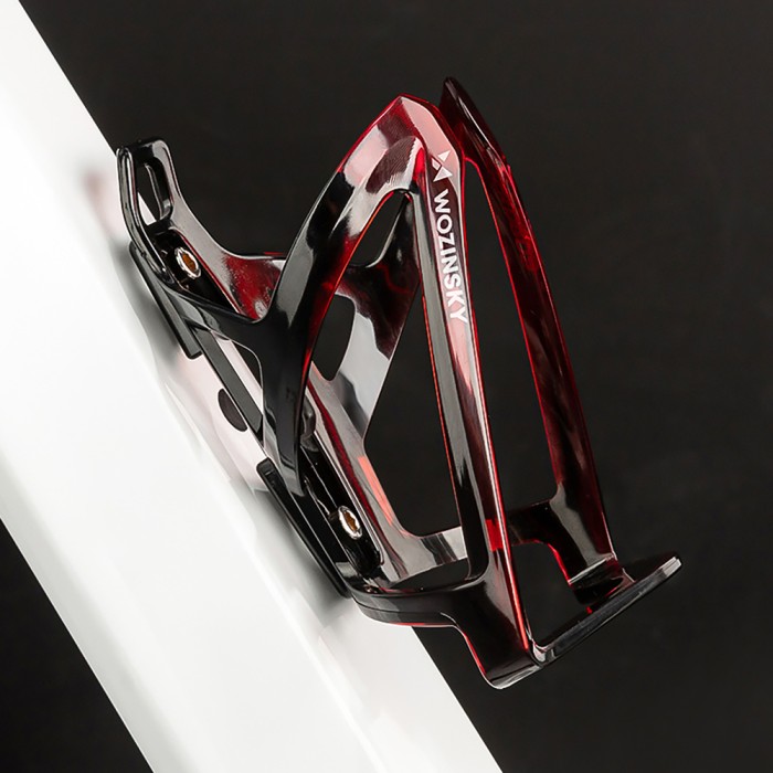 Wozinsky WUR-01BR Bike Bottle Holder Basket - Black and Red