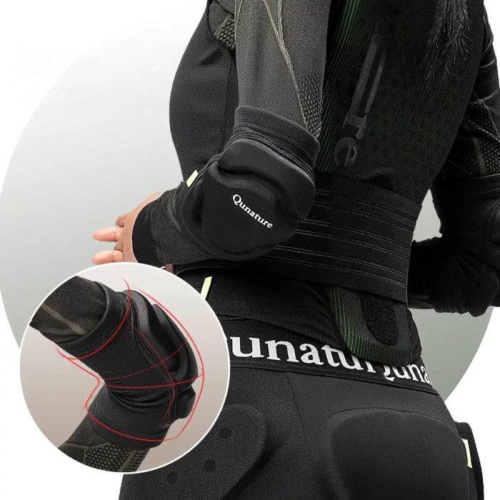 Qunature 2206000103 Elbow Ski Protectors Size L - Black