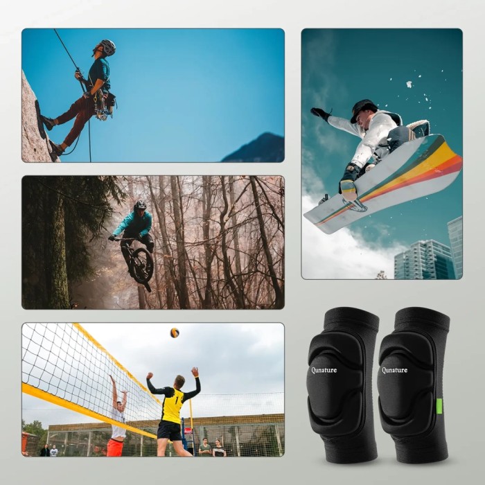 Qunature 2206000103 Elbow Ski Protectors Size L - Black