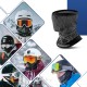 Qunature 11230014002 ski scarf, sports bandana, universal size - black
