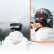 Qunature 10130003005 Ski Helmet with Earmuffs Panda Snowboard for Kids 54-58 cm - White