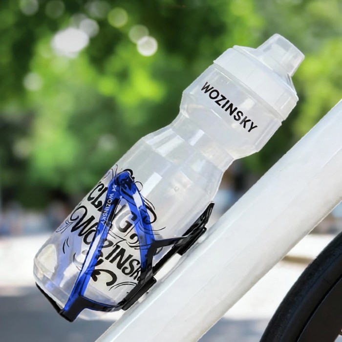 Wozinsky WUR-01BB Bike Bottle Holder Basket - Black and Blue