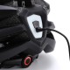 Wozinsky MTB Bike Helmet with Removable Visor and Rear USB Light M - Black and White