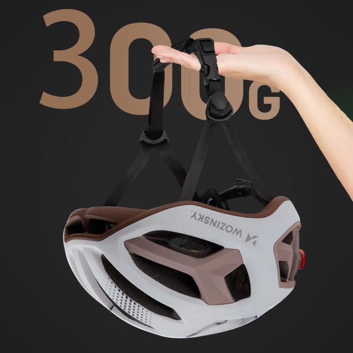 Wozinsky Ultrathin Road Bike Helmet L - Taupe