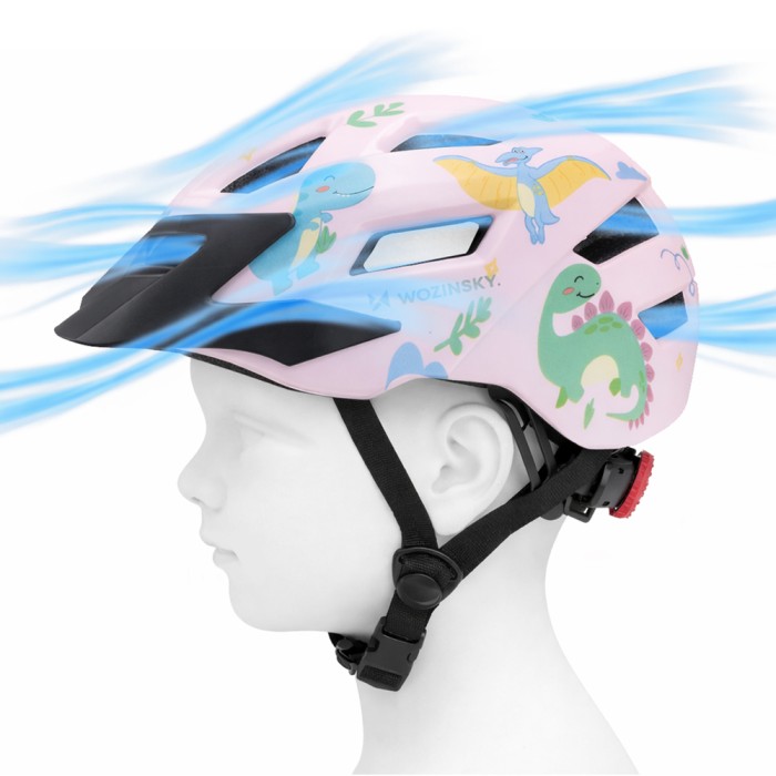 Wozinsky Children's MTB Bike Helmet with Detachable Visor S - Pink