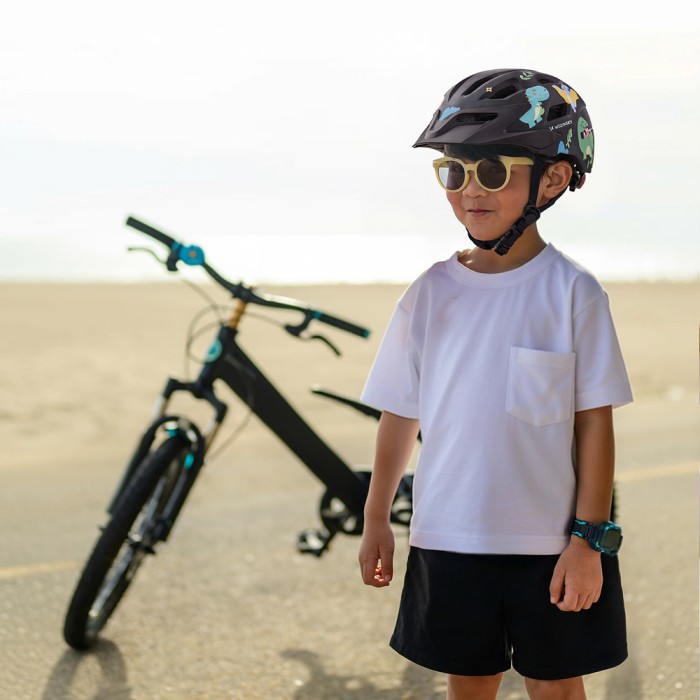 Wozinsky MTB Children's Bike Helmet with Removable Visor S - Black