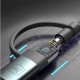 3mk Hyper Cable N-SERIES 2 in 2 USB-A / USB-C and USB-C / Lightning 1.2m QC 3.0 9V/2A 60W - black