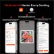 Meatmeet Pro smart kitchen thermometer with Bluetooth/WiFi app, grill, oven, smoker - black