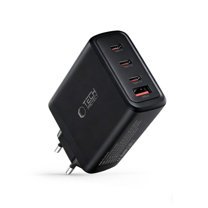 Tech-Protect NC120W-GAN 4-Port 120W Wall Charger - Black