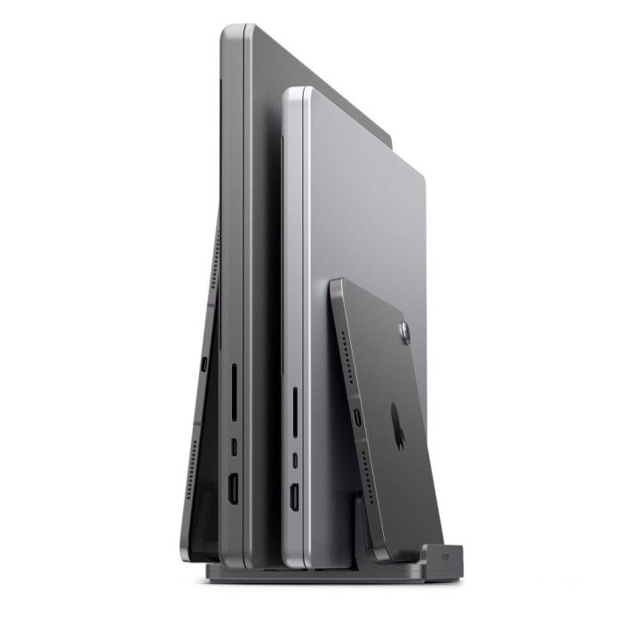 Spigen LD208S4 Desk Organizer for Laptops, Tablets, Smartphones, Keyboards - Gray
