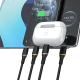 Dudao L25L 30W USB-A - Lightning Cable with Soft Silicone Braid Lightning 1m - Black