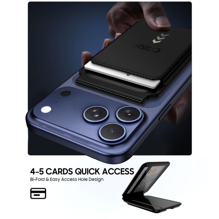 Tech-Protect MagWallet Stand MagSafe Magnetic Phone Wallet - Black