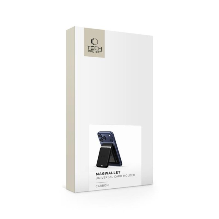 Tech-Protect MagWallet Stand MagSafe Magnetic Phone Wallet - Black