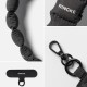 Ringke Holder &amp;amp; Puffer Hand Strap Phone Lanyard - Black