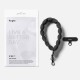 Ringke Holder &amp;amp; Puffer Hand Strap Phone Lanyard - Black
