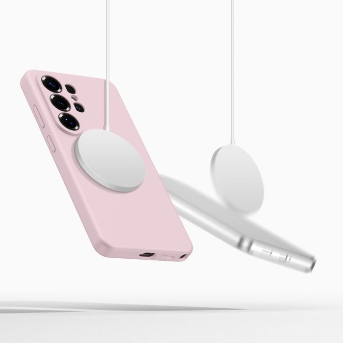 Tech-Protect Silicone MagSafe Case for Samsung Galaxy S26 Ultra - Pink