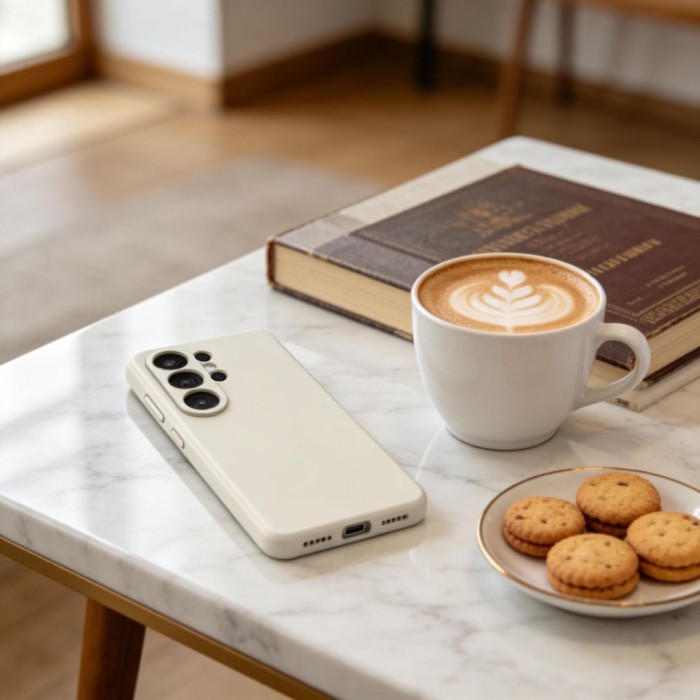 Tech-Protect Silicone MagSafe Case for Samsung Galaxy S26 Ultra - Beige