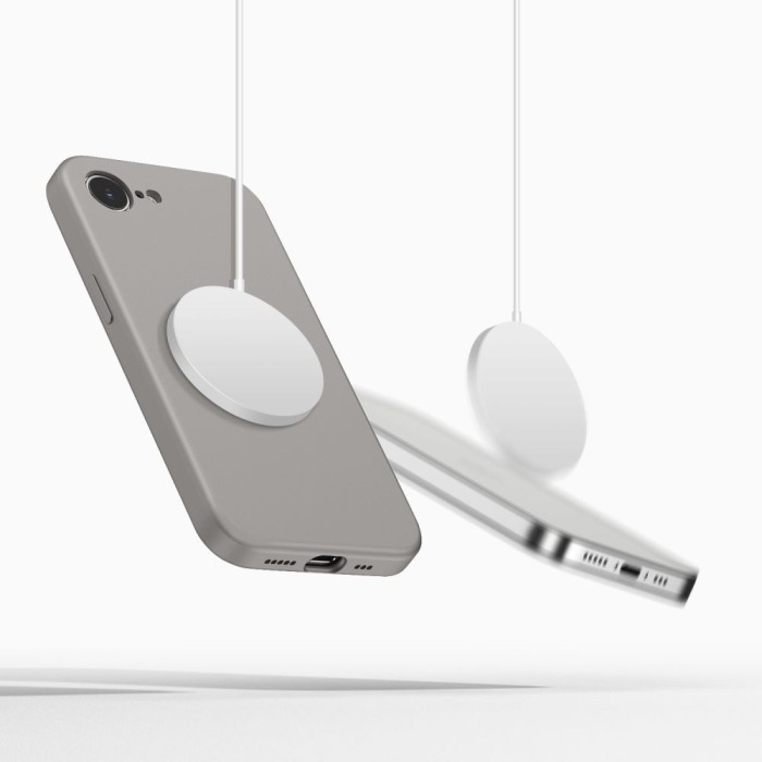 Tech-Protect Silicone MagSafe Case for iPhone 16e / 17e - Gray