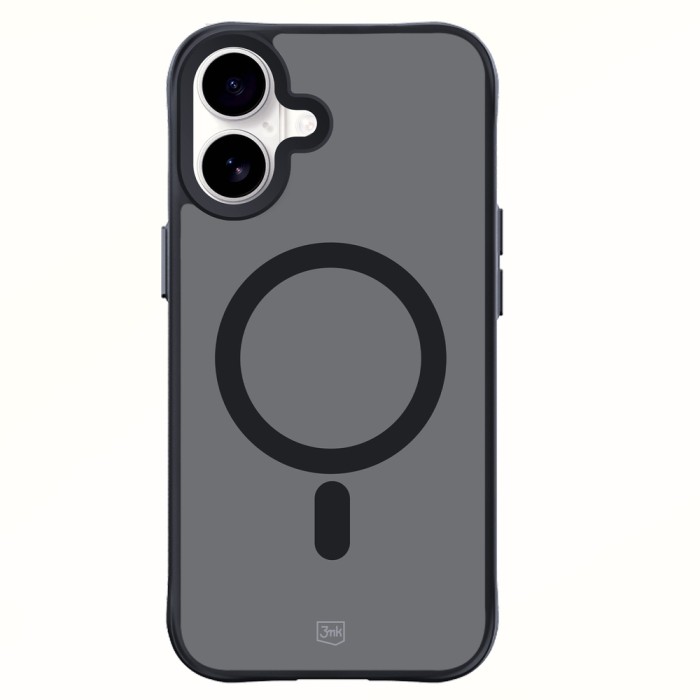 3mk Smoke MagCase with MagSafe for iPhone 16 - semi-transparent