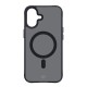 3mk Smoke MagCase with MagSafe for iPhone 16 - semi-transparent