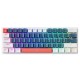Machenike K500-B61 Wired Mechanical Gaming Keyboard with Backlight Brown Switch - Blue and White