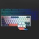 Machenike K500-B61 Wired Mechanical Gaming Keyboard with Backlight, Red Switch - White and Blue