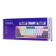 Machenike K500-B61 Wired Mechanical Gaming Keyboard with Backlight, Red Switch - White and Blue