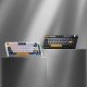 Machenike K600-B82W Wireless Mechanical Backlit Gaming Keyboard GR Silver Switch - Black