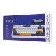 Machenike K600-B82W Wireless Mechanical Backlit Gaming Keyboard GR Silver Switch - Black