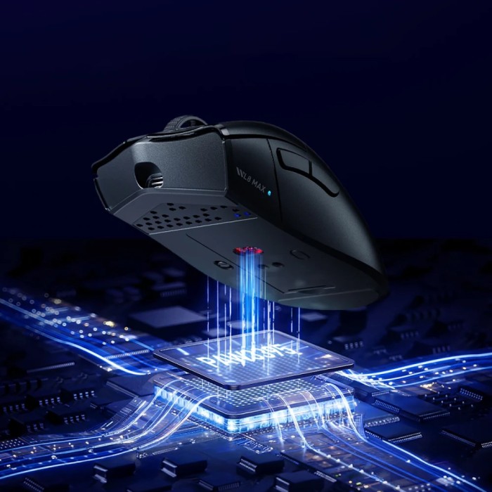 Machenike L8 Max Wireless Gaming Mouse with Charging Station - Black