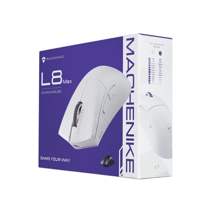Machenike L8 Max Wireless Gaming Mouse with Charging Station - Black