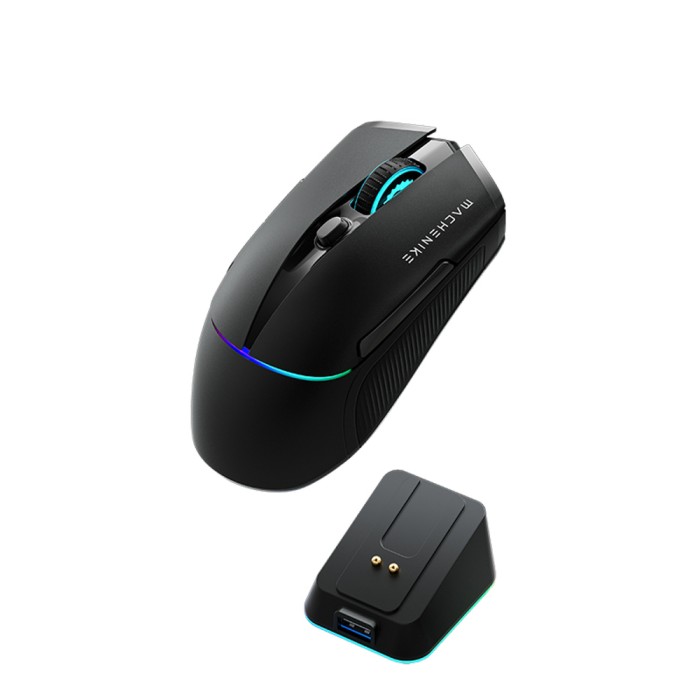 Machenike L8 Pro Wireless Gaming Mouse with Charging Station - Black